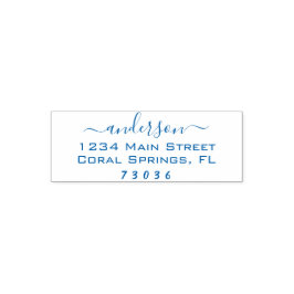 Erstellen Sie Ihre eigene rechteckige Rücksendeadr Permastempel