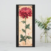 Erstellen Sie Ihre eigene Red Chrysanthemum Leseze (Stehend Vorderseite)