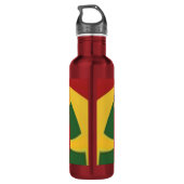 Erstellen Sie Ihre eigene Red Goden Green Jamaica Edelstahlflasche (Rückseite)