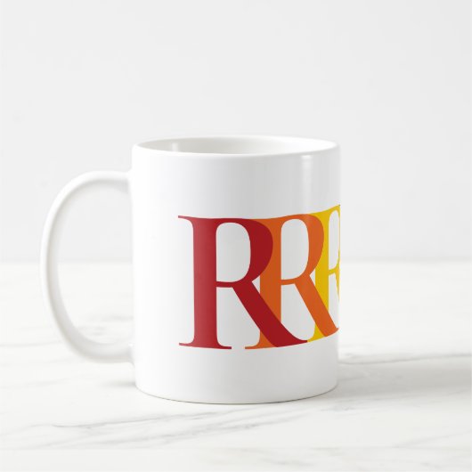 Erstellen Sie Ihre eigene Regenbogenmonogramm Kaffeetasse (Links)
