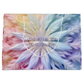 Erstellen Sie Ihre eigene Regenbogenweihnachtskuge Große Geschenktüte (Vorderseite)