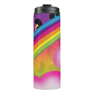 Erstellen Sie Ihre eigene Retro-90er-Regenbogenopa Thermosbecher