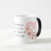 Erstellen Sie Ihre eigene Retro Bunny Orange Weihn Verwandlungstasse (VorderseiteRechts)