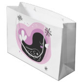 Erstellen Sie Ihre eigene Retro Französisch Homme  Große Geschenktüte (Rückseite Schrägansicht)