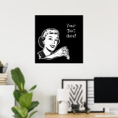 Erstellen Sie Ihre eigene Retro-Lady. Poster (Heimbüro)