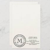 Erstellen Sie Ihre eigene Retro-Logo-Typografie Briefpapier (Vorne/Hinten)