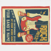 Erstellen Sie Ihre eigene Retro Rock-Fleece-Decke Fleecedecke (Vorderseite (Horizontal))