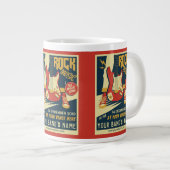 Erstellen Sie Ihre eigene Retro Rock Music Jumbo-T Jumbo-Tasse (Vorderseite Rechts)