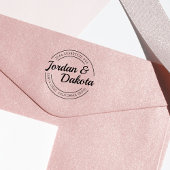 Erstellen Sie Ihre eigene Retro-Rücksendeadresse Gummistempel