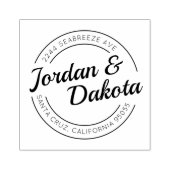 Erstellen Sie Ihre eigene Retro-Rücksendeadresse Gummistempel (Prägung)