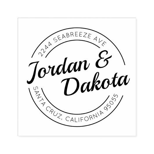 Erstellen Sie Ihre eigene Retro-Rücksendeadresse Gummistempel (Prägung)