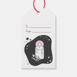 Erstellen Sie Ihre eigene Retro-Weihnachtskerze Geschenkanhänger