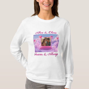 Erstellen Sie Ihre eigene romantische Herz-Fotovor T-Shirt