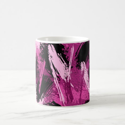 Erstellen Sie Ihre eigene rosa Camouflage Monogram Kaffeetasse (Mittel)