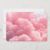 Erstellen Sie Ihre eigene - rosa Cloud Save The Date (Rückseite)