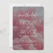 Erstellen Sie Ihre eigene - rosa Cloud Save The Date (Vorderseite)