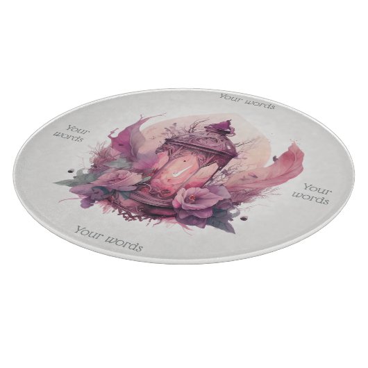 Erstellen Sie Ihre eigene rosa Laterne & Rose Alta Schneidebrett (Ecke)