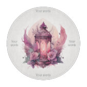 Erstellen Sie Ihre eigene rosa Laterne & Rose Alta Schneidebrett (Vorderseite)