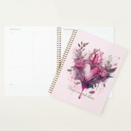 Erstellen Sie Ihre eigene rosa Liebe-Kerze Planer