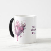 Erstellen Sie Ihre eigene rosa Liebe-Kerze Verwandlungstasse (Vorderseite Links)