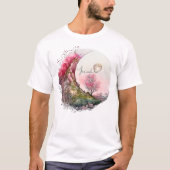 Erstellen Sie Ihre eigene rosa Mondlandschaft T-Shirt (Vorderseite)