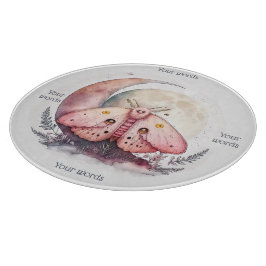 Erstellen Sie Ihre eigene rosa Mondmotte Schneidebrett