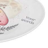 Erstellen Sie Ihre eigene rosa Mondmotte Schneidebrett (Ecke)