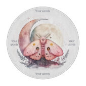 Erstellen Sie Ihre eigene rosa Mondmotte Schneidebrett (Vorderseite)