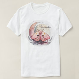 Erstellen Sie Ihre eigene rosa Mondmotte T-Shirt