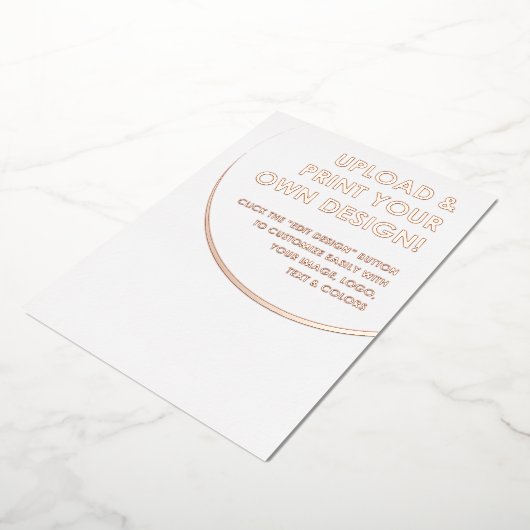 Erstellen Sie Ihre eigene Rose Gold Foil Einladung (Gedreht)