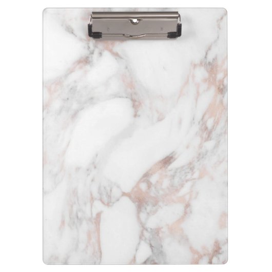 Erstellen Sie Ihre eigene Rose Gold Marble Blank T Klemmbrett (Vorderseite)