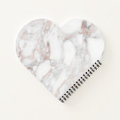 Erstellen Sie Ihre eigene Rose Gold Marble Blank T Notizblock (Rückseite)