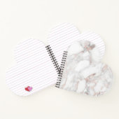 Erstellen Sie Ihre eigene Rose Gold Marble Blank T Notizblock (Innenseite)