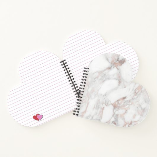 Erstellen Sie Ihre eigene Rose Gold Marble Blank T Notizblock (Innenseite)