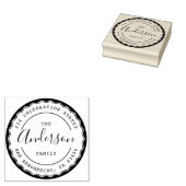 Erstellen Sie Ihre eigene Round-Family-Rücksendead Gummistempel (Stempel)