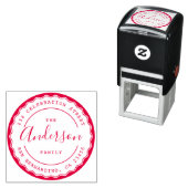 Erstellen Sie Ihre eigene Round-Family-Rücksendead Permastempel (Beispiel)