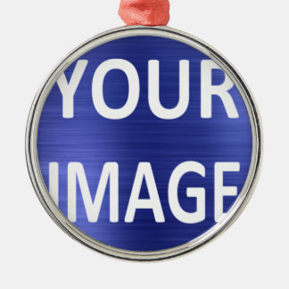 Erstellen Sie Ihre eigene Round Foto Keramik Ornament Aus Metall