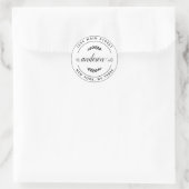 Erstellen Sie Ihre eigene Round Rücksendeadresse C Runder Aufkleber (Tasche)