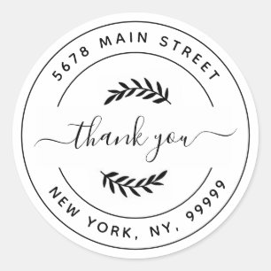 Erstellen Sie Ihre eigene Round Rücksendeadresse C Runder Aufkleber