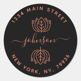 Erstellen Sie Ihre eigene Round Rücksendeadresse C Runder Aufkleber