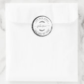 Erstellen Sie Ihre eigene Round Rücksendeadresse C Runder Aufkleber (Tasche)