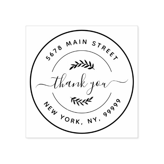 Erstellen Sie Ihre eigene Round-Rücksendeadresse Gummistempel (Prägung)