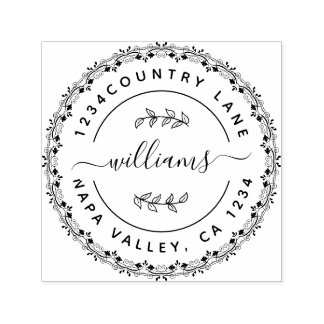 Erstellen Sie Ihre eigene Round-Rücksendeadresse Permastempel