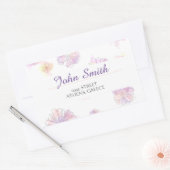 Erstellen Sie Ihre eigene Round-Rücksendeadresse Rechteckiger Aufkleber (Umschlag)