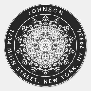 Erstellen Sie Ihre eigene Round-Rücksendeadresse Runder Aufkleber