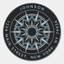 Erstellen Sie Ihre eigene Round-Rücksendeadresse Runder Aufkleber