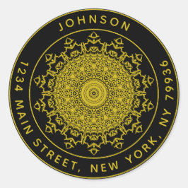 Erstellen Sie Ihre eigene Round-Rücksendeadresse Runder Aufkleber