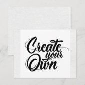 Erstellen Sie Ihre eigene RSVP-Karte RSVP Karte (Vorne/Hinten)