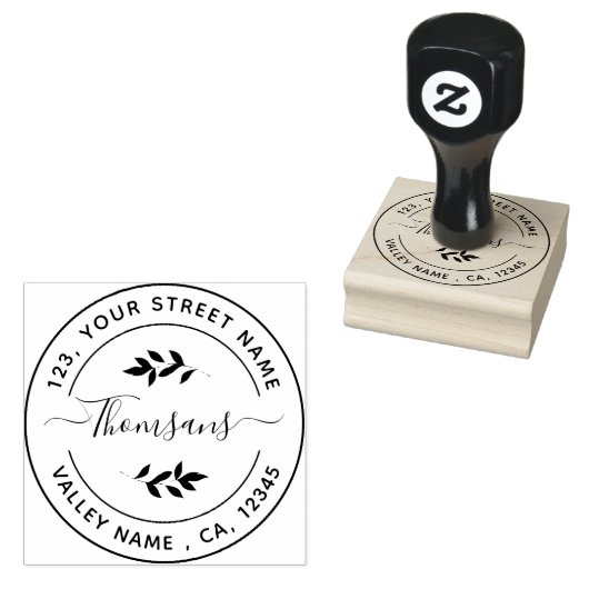 Erstellen Sie Ihre eigene Rücksendeadresse Gummistempel (Stempel)