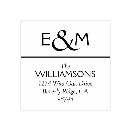 Erstellen Sie Ihre eigene Rücksendeadresse Gummistempel (Prägung)